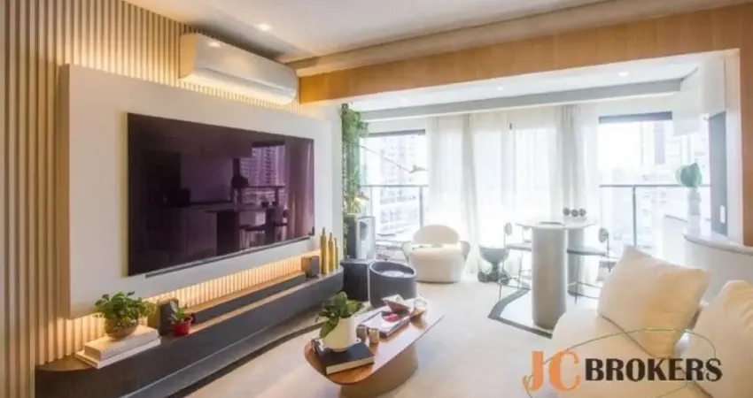 Apartamento com 84m² de área útil, 2 dormitórios sendo 1 suíte e 1 vaga