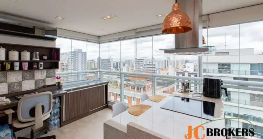 Apartamento com 40 m², mobiliado, 1 dormitório, sendo 1 suíte, sala, varanda gourmet, 1 vaga