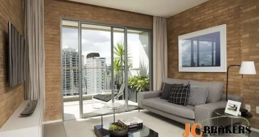 Apartamento com 72 m², mobiliado, 1 suíte, sala para 2 ambientes, 2 vagas