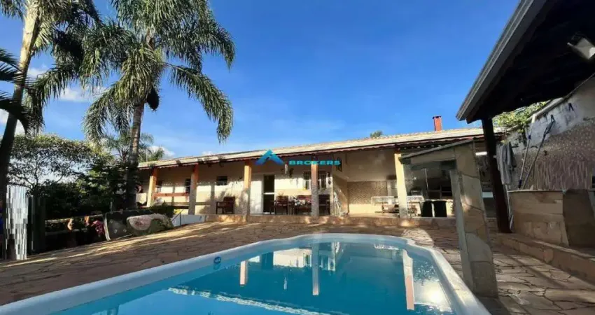 Chácara com 1.000 m², casa com 2 dormitórios, espaço gourmet, piscina, bairro santa clara, jundiaí