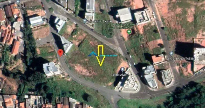 Terreno em aclive com topografia plana, 279m Morrão da Força Itatiba SP