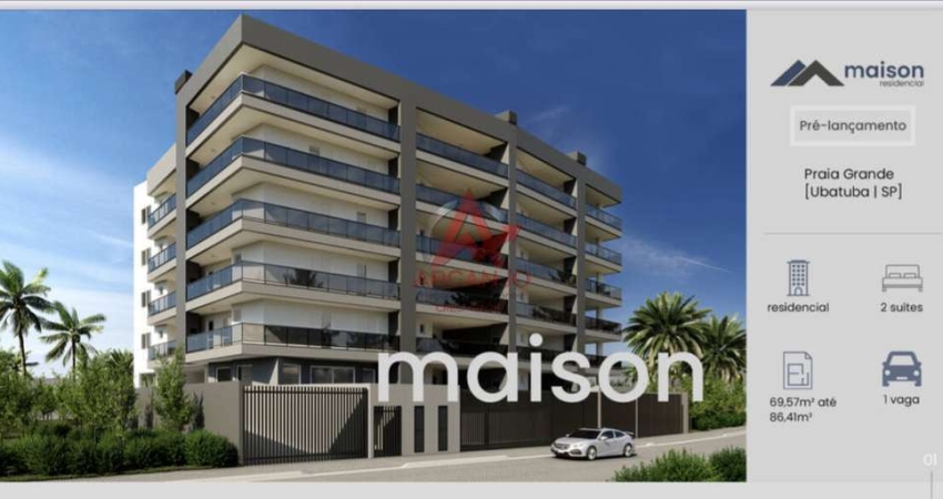 Apartamento com 2 quartos à venda na Praia Grande, Ubatuba 