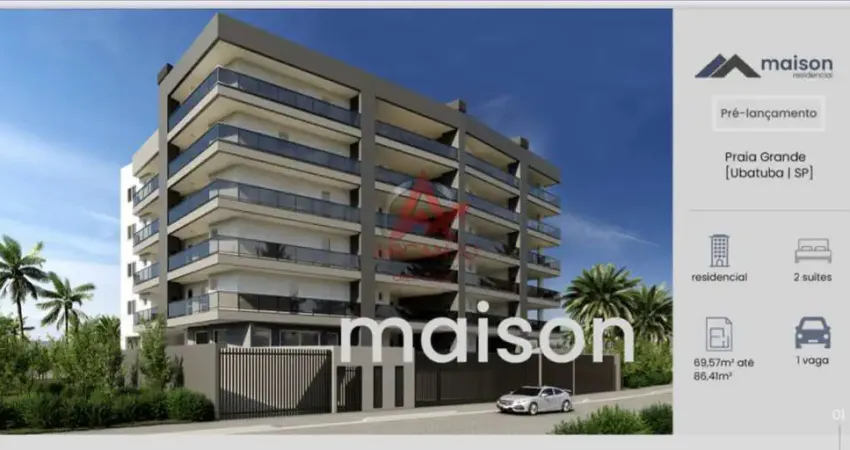 Apartamento com 2 quartos à venda na Praia Grande, Ubatuba