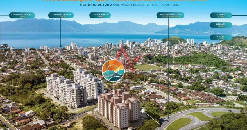 Residencial Riviera - Lançamento 2 dormitórios na Martim de Sá Caraguatatuba