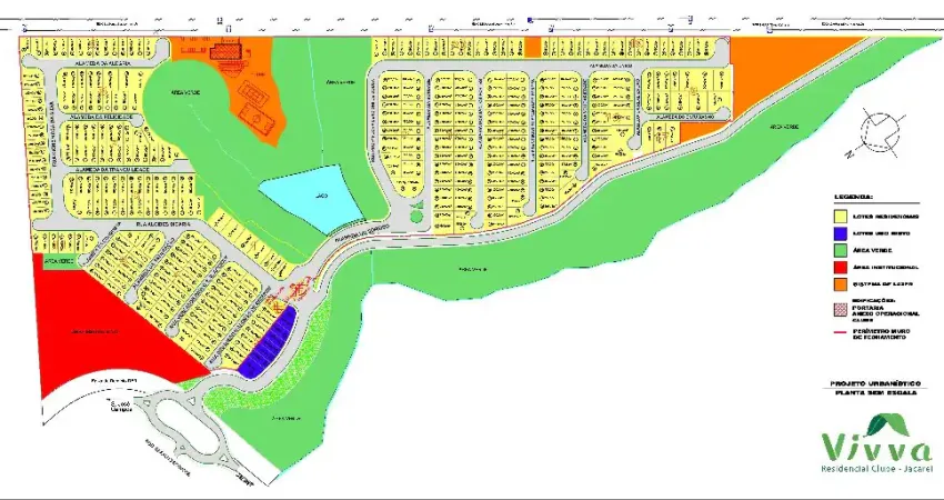 Lote comercial na entrada do condomínio vem viver (viva) - lote de esquina