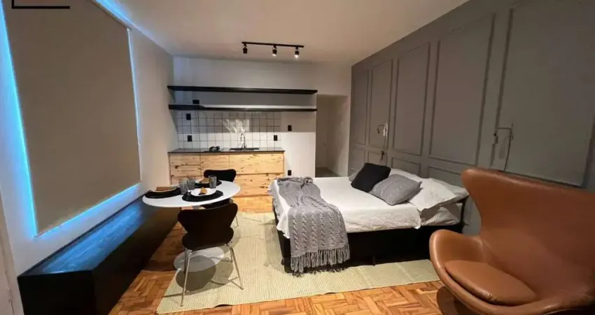 LINDO APARTAMENTO TOTALMENTE MOBILIADO E REFORMADO NA REPÚBLICA!!!