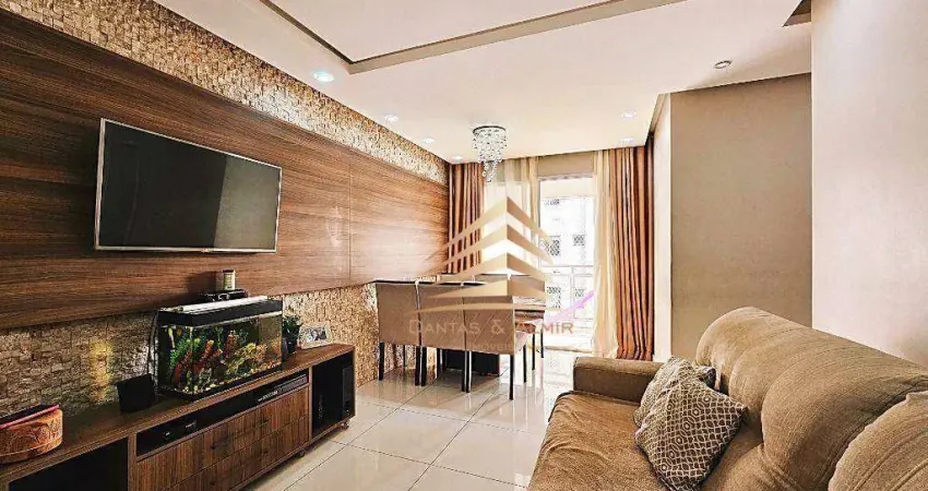 Apartamento, 73 m² - venda por R$ 599.000,00 ou aluguel por R$ 4.015,00/mês - Vila Barros - Guarulhos/SP