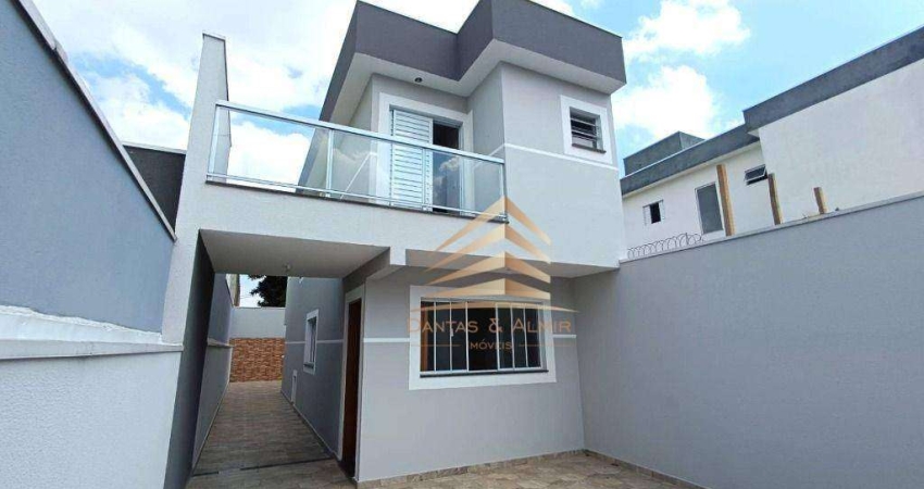 Sobrado com 3 dormitórios sendo 1 suíte e 2 vagas à venda, 88 m² por R$ 650.000 - Parque Flamengo - Guarulhos/SP