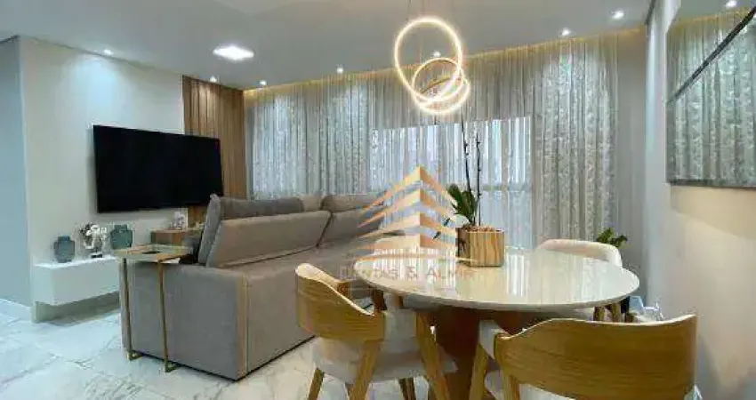 Apartamento na vila augusta, condomínio supremo, 95m², 3 dormitórios, 1 suíte, 2 vagas, avalia permuta.