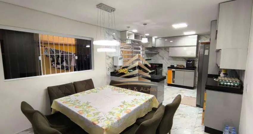 Sobrado 180m² com 3 dormitórios sendo 1 suite, 2 vagas, Estuda permuta por apto no Supera 110m², à venda por R$ 750.000 - Vila Milton - Guarulhos/SP