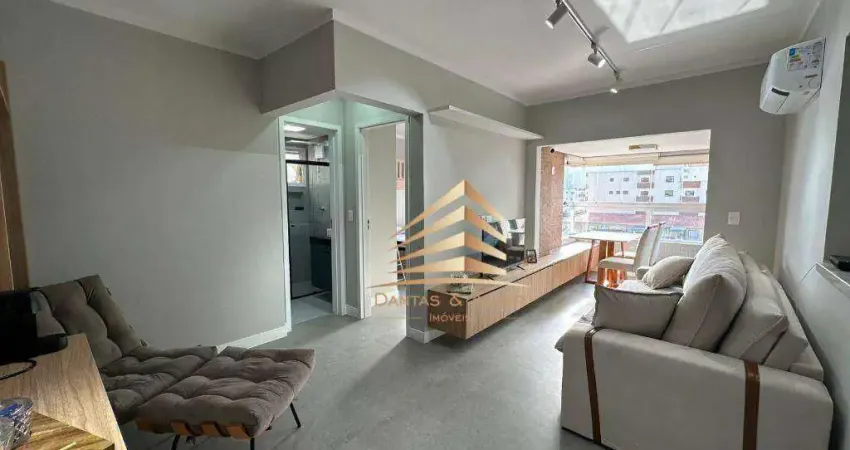 Apartamento com 1 dormitório à venda, 48 m² por r$ 425.000,00 - vila guilhermina - praia grande/sp