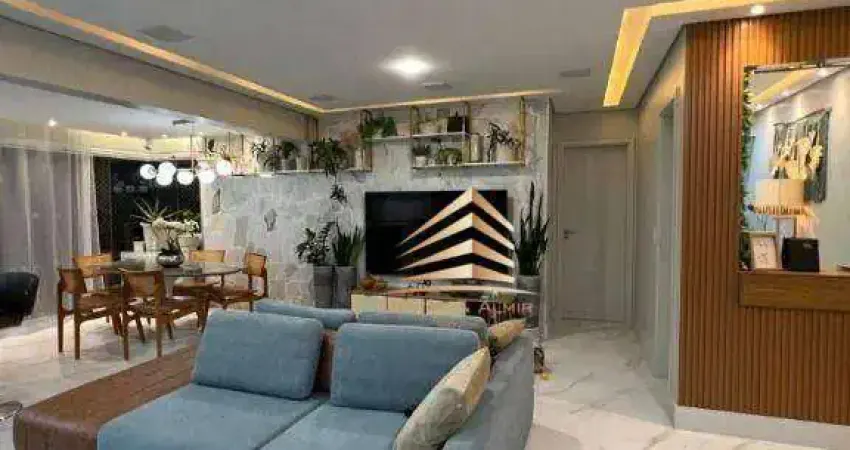 Apartamento com 3 dormitórios sendo 3 suítes e 2 vagas à venda, 122 m² por r$ 1.480.000 - jardim flor da montanha - guarulhos/sp