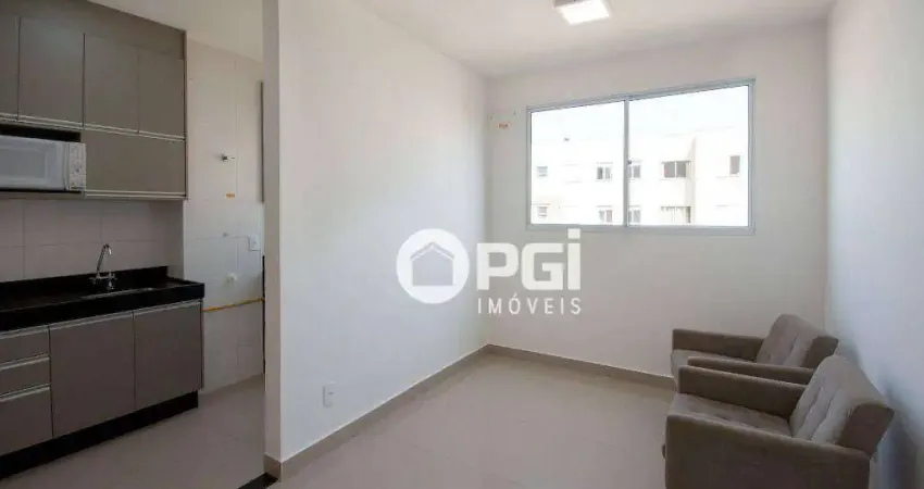 Apartamento com 2 dormitórios para alugar, 44 m² por r$ 2.065,00/mês - recreio das acácias - ribeirão preto/sp