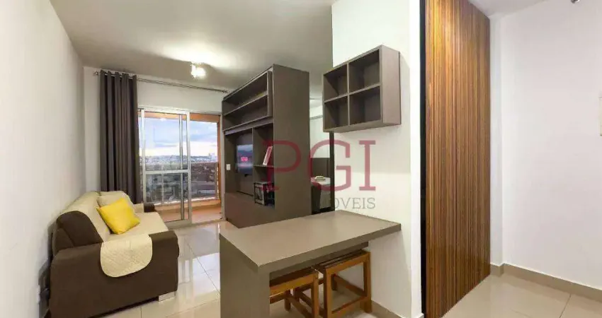 Flat com 1 dormitório para alugar, 37 m² por R$ 3.474/mês - Ribeirânia - Ribeirão Preto/SP