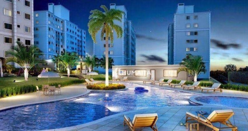 Apartamento com 2 dormitórios para alugar, 46 m² por R$ 1.500,00/mês - Gleba Fazenda Palhano - Londrina/PR