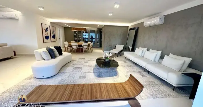 Apartamento de luxo à venda em santos-sp, 3 quartos, 3 suítes, 3 salas, 5 banheiros, 4 vagas de garagem, 320m² no boqueirão.