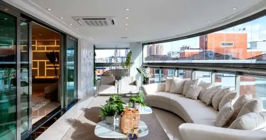 Apartamento de luxo à venda em santos-sp na ponta da praia  4 quartos, 4 suítes, 3 salas, 6 banheiros, 4 vagas de garagem  488m²  residencial golden palace