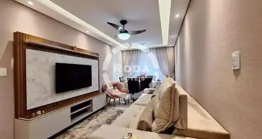 Imperdível apartamento à venda em santos-sp, campo grande: 2 quartos, 2 salas, 2 banheiros, 1 vaga, 74,00 m² de área!