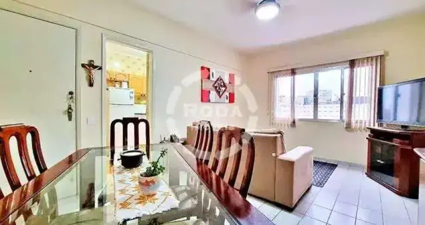 Apartamento à venda em santos-sp, campo grande: 2 quartos, 1 suíte, 2 salas, 2 banheiros, 1 vaga e 90m² de área. venha conferir!