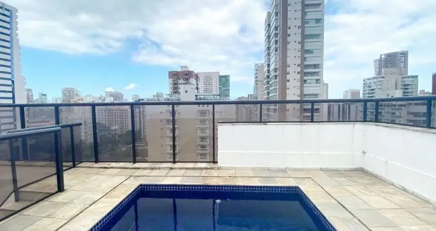 Imperdível cobertura à venda em santos-sp, bairro boqueirão: 3 quartos, 3 suítes, 3 salas, 4 banheiros, 3 vagas, 306m².
