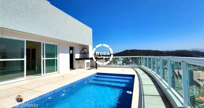 Cobertura de luxo no gonzaga: 4 quartos, 4 suítes, 3 salas, 5 banheiros, 4 vagas de garagem, 278m² - residencial privilege gonzaga.