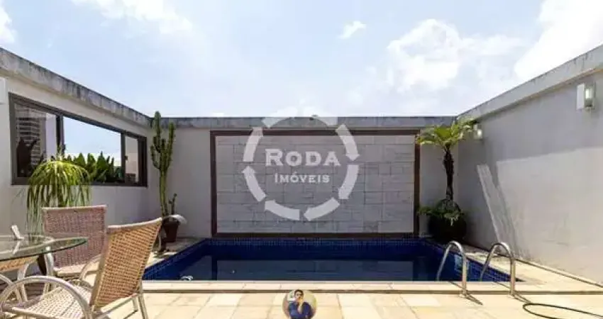 Cobertura de luxo à venda em santos-sp, bairro ponta da praia. 3 quartos, 3 suítes, 3 salas, 6 banheiros, 4 vagas de garagem, 372m².