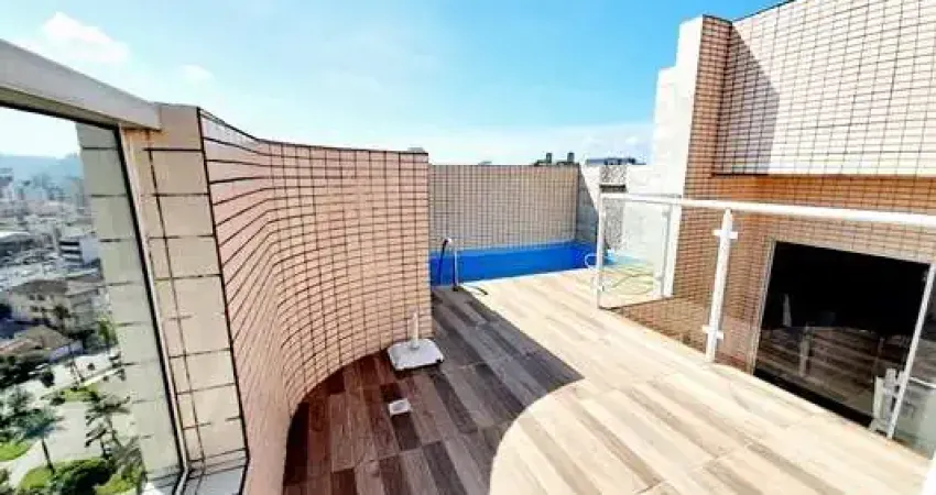 Cobertura à venda em são vicente-sp, gonzaguinha: 3 quartos, 1 suíte, 3 salas, 3 banheiros, 2 vagas, 189m²!