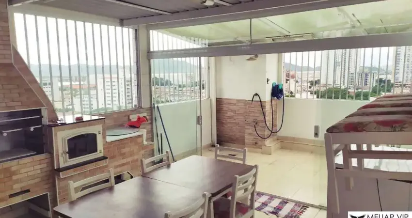 Cobertura de luxo à venda em santos-sp, bairro aparecida: 4 quartos, 2 salas, 4 banheiros, 2 vagas, 360 m².