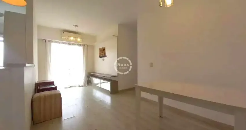 Residencial acquaplay: apartamento à venda em santos-sp, marapé, 2 quartos, 1 suíte, 2 salas, 2 banheiros, 1 vaga de garagem, 64m².