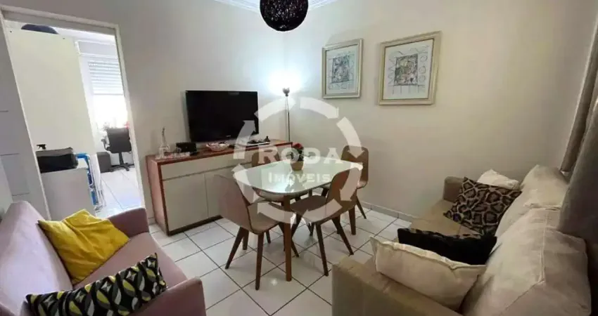 Apartamento à venda em santos-sp, bairro aparecida: 1 quarto, 1 suíte, 1 sala, 1 banheiro, 1 vaga de garagem, 41,00 m².