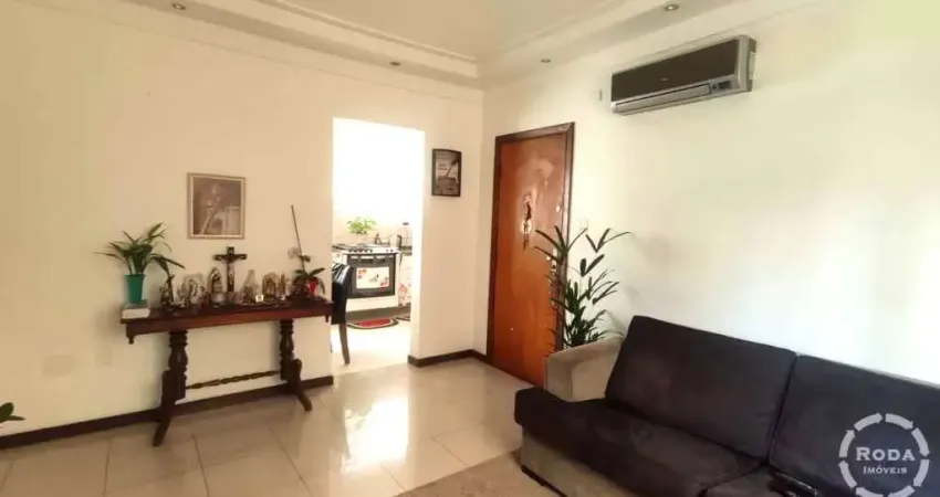 Apartamento de luxo à venda em santos-sp no gonzaga 3 quartos, 1 suíte, 2 salas, 2 banheiros, 1 vaga de garagem 105m²