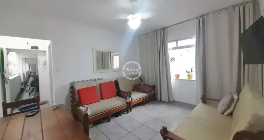 Apartamento para locação no gonzaga em santos-sp: 1 quarto, 1 sala, 1 banheiro, 1 vaga e 76m² de área. venha conferir!