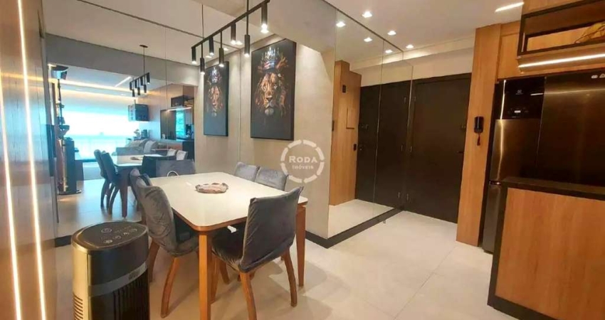 Residencial Way Orquidário: Apartamento à venda em Santos-SP, Marapé, 2 quartos, 1 suíte, 2 salas, 2 banheiros, 2 vagas de garagem, 82m². Venha conferir!