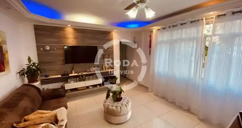 Apartamento à venda em santos-sp na pompéia: 2 quartos, 2 salas, 2 banheiros, 1 vaga de garagem, 117m² de área. aproveite!