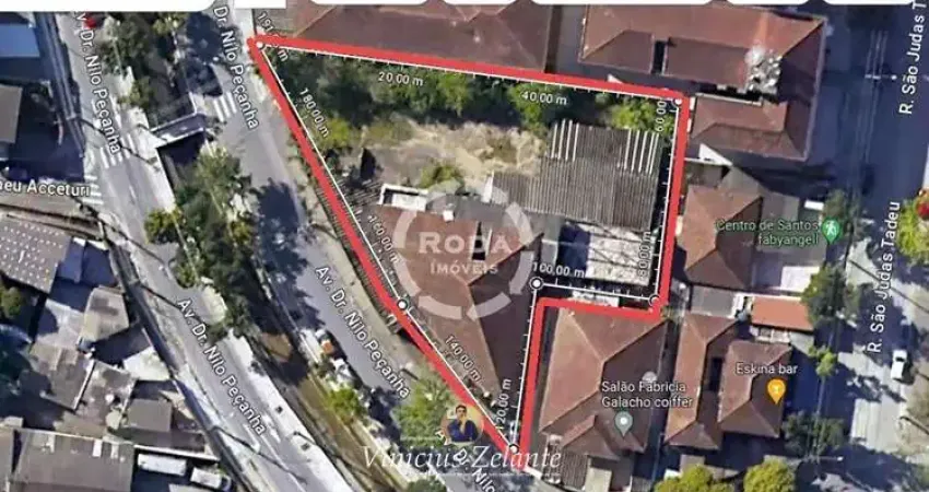 Terreno à venda em santos-sp, no marapé, com 1.600,00 m² de área!