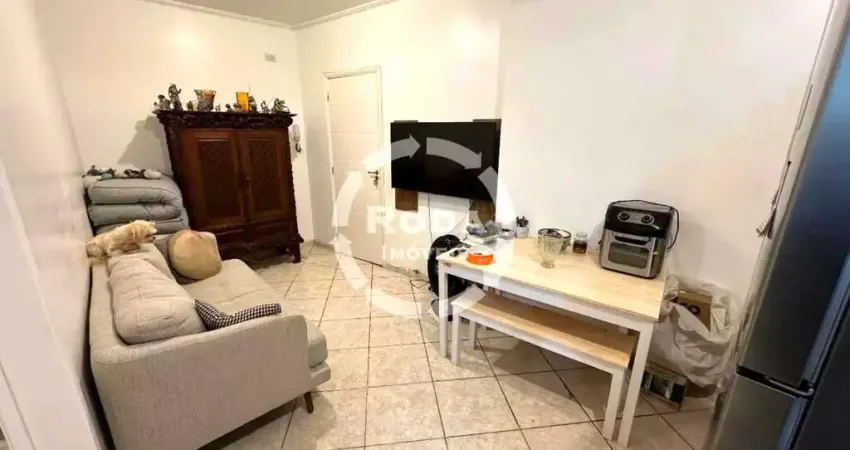 Apartamento à venda em santos-sp, josé menino: 1 quarto, 1 sala, 1 banheiro, 1 vaga de garagem, 43,00 m² de área.