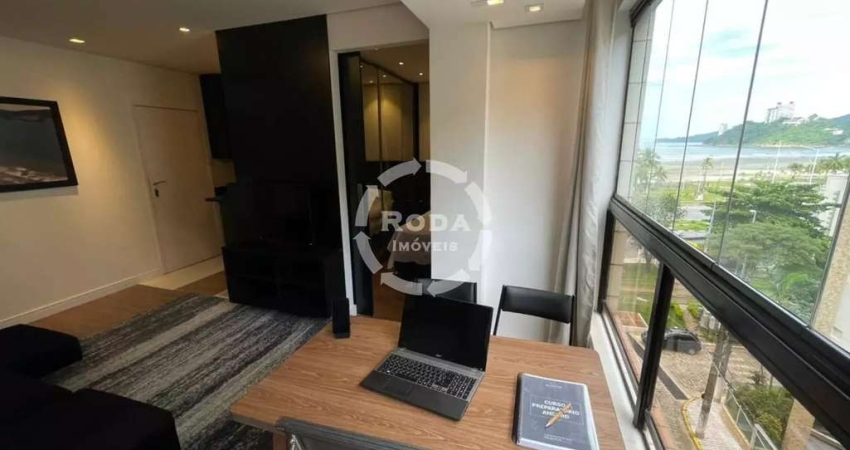 Aluguel de Apartamento 1 quarto em Itararé, Santos-SP: 1 sala, 1 banheiro, 1 vaga, 42m² - Imperdível!