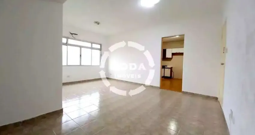 Venda de apartamento na vila mathias, santos-sp: 2 quartos, sala, banheiro, 1 vaga de garagem (90m²) - vaga fechada