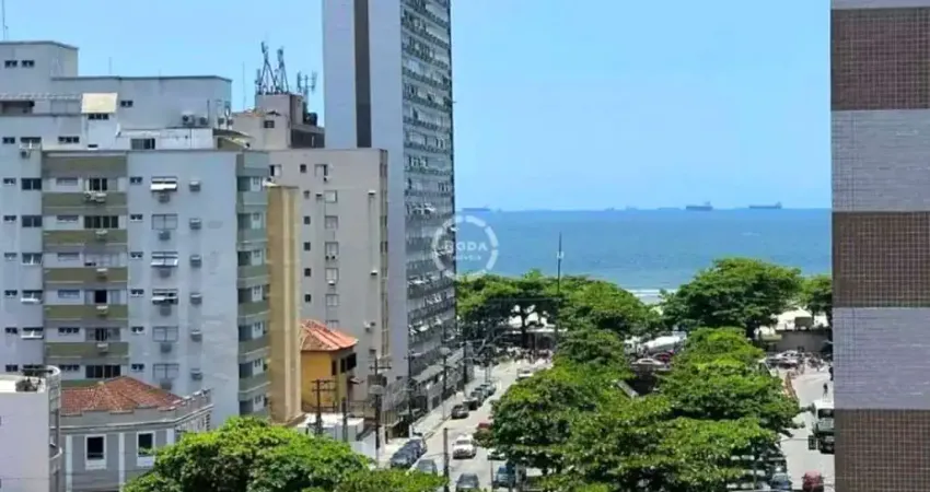Apartamento à venda em santos-sp, no josé menino: 3 quartos, 1 suíte, 2 salas, 3 banheiros, 1 vaga na garagem, vista mar.