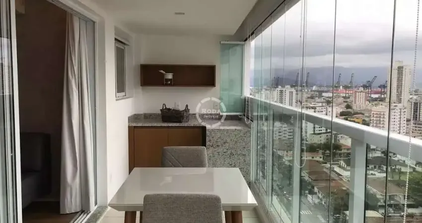 Apartamento de 1 quarto com 2 salas e vaga de garagem na ponta da praia, santos-sp - residencial maralta