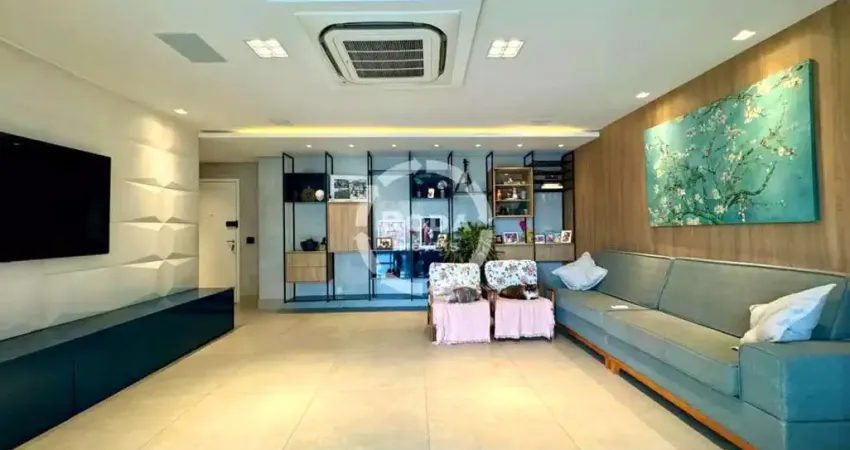 Apartamento de luxo no marapé: 3 quartos, 1 suite, 3 salas, 4 banheiros, 2 vagas de garagem, 150m² - santos-sp