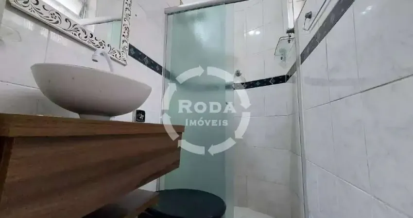 Imperdível apartamento à venda em Santos-SP, bairro Boqueirão: 2 quartos, 1 suíte, 2 salas, 2 banheiros, garagem, 80m²!