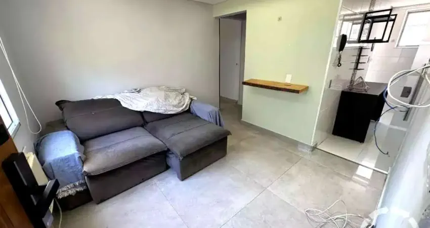 Apartamento para locação em santos-sp, bairro aparecida: 2 quartos, 2 salas, 1 banheiro, 1 vaga de garagem, 53,00 m².