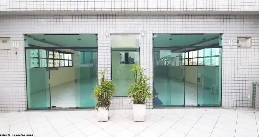 Sala comercial para locação em santos-sp, bairro aparecida: 2 salas, 2 banheiros, 1 vaga, 200m². agende sua visita agora!