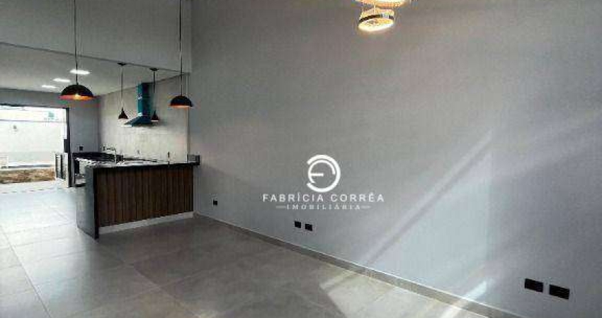 Casa moderna com área gourmet, piscina e suíte com pia dupla – 165m²