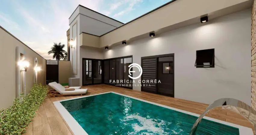 Casa de alto padrão em condomínio fechado com acabamento premium