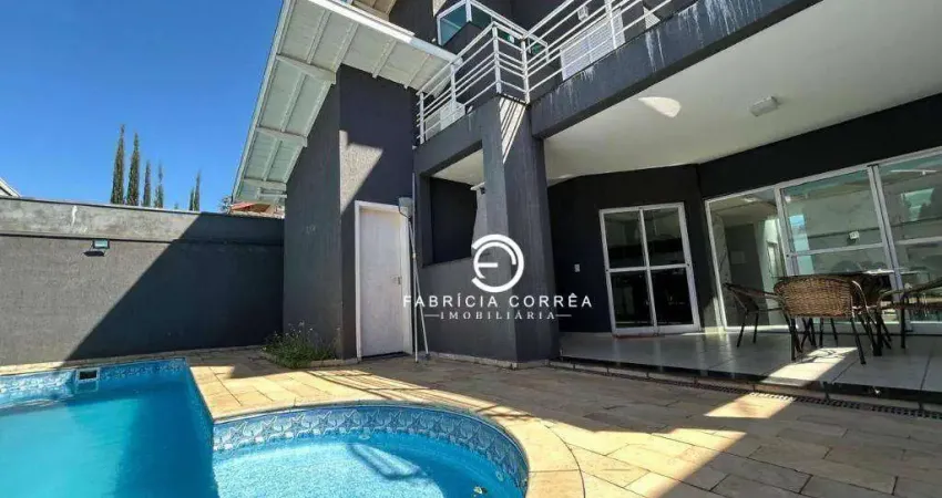 Sobrado de alto padrão em condomínio fechado – 4 dormitórios, piscina e acabamento sofisticado!