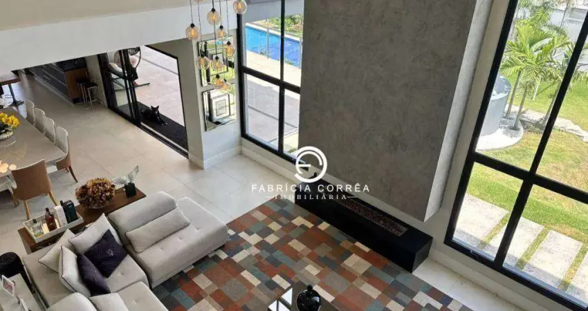 Casa com 5 dormitórios, 568 m² - venda por r$ 3.500.000,00 ou aluguel por r$ 17.947,00/mês - condomínio são felix do cataguá - taubaté/sp