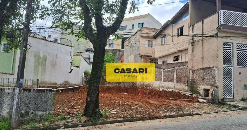 Terreno à venda, 271 m² - Parque Oratório - Santo André/SP