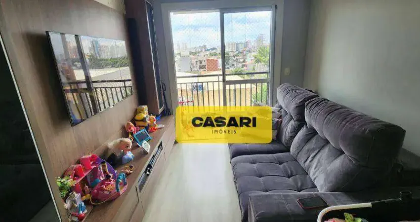 Apartamento com 3 dormitórios à venda, 70 m² por R$ 540.000 - Vila Valparaíso - Santo André/SP